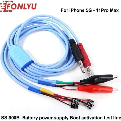 Mobile Phone Battery Power supply boot activation test line for iphone 5G - 11pro Max For Android motherboard repair cable