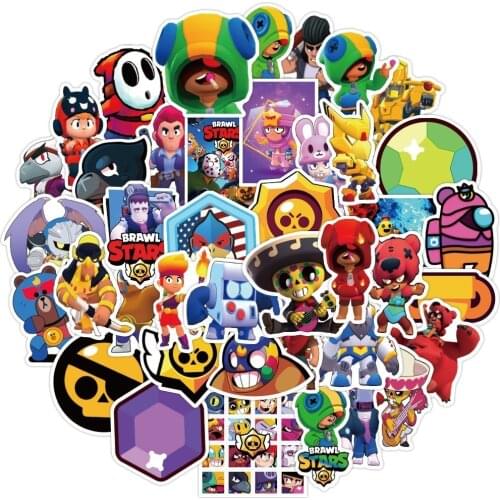 10/30/50PCS 50PCS Game Anime Figure Printed Stickers Luggage Laptop Waterproof Without Leaving Stickers Kids Leon Christmas Toy