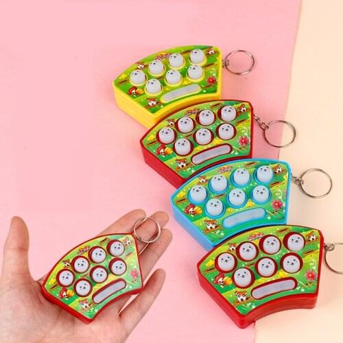 New Fun Mini Gopher Childrens Palm Hands-on Speed Game with Light Music Puzzle Kids Holiday Toy Gift