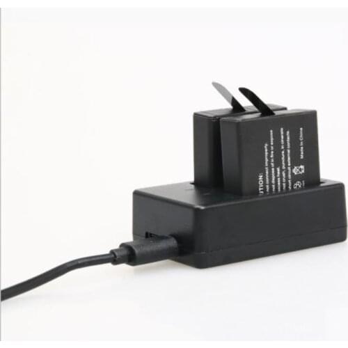 2pcs new Gopro 7 Gopro 8 AHDBT-501 Battery+USB 2 Slots Charger with Type C port for Gopro hero 5 Gopro 6 Gopro7 Action Camera