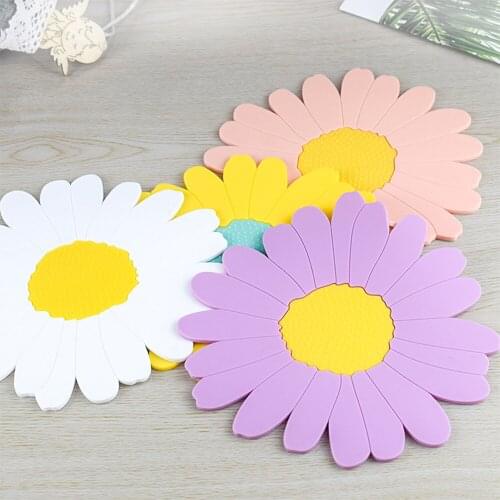 Japanese Flower Table Coaster Coffee Cup Table Spoon 1/2Pc Tableware Mat Milk Cup Non-slip Potholder Kitchen Desktop Decora Mat