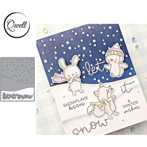 QWELL Snow Metal Cutting Dies for Scrapbooking and Card Making Paper Embossing Craft New 2019 die cuts