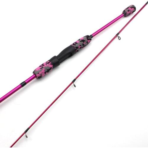 2Section Glass Fiber Baitcasting Fishing Rod Portable Ultralight Lure Fishing Spinning Fishing Rods 1.68m M Action 10-20g