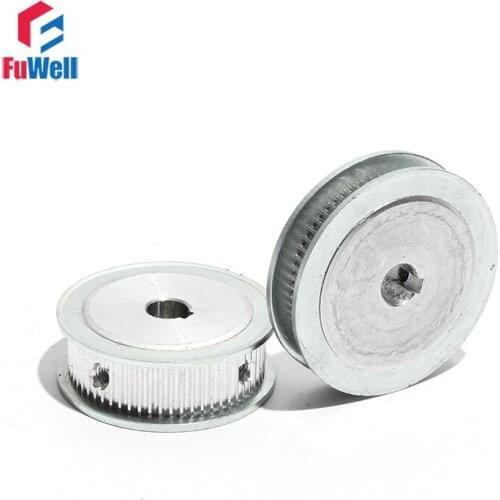 S2M 50Teeth Synchronous Belt Pulley Aluminum Alloy Timing Pulley S2M-50T with Keyway 7mm/11mm Belt Width Toothed Gear Pulley
