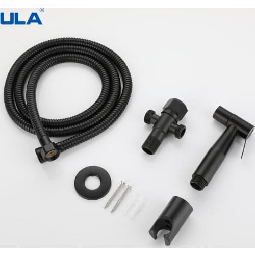 ULA Portable Bidet Faucet Water Sprayer shower for ass Stainless Steel Toilet Bidet faucet Shattaf Valve Jet Set hygienic shower
