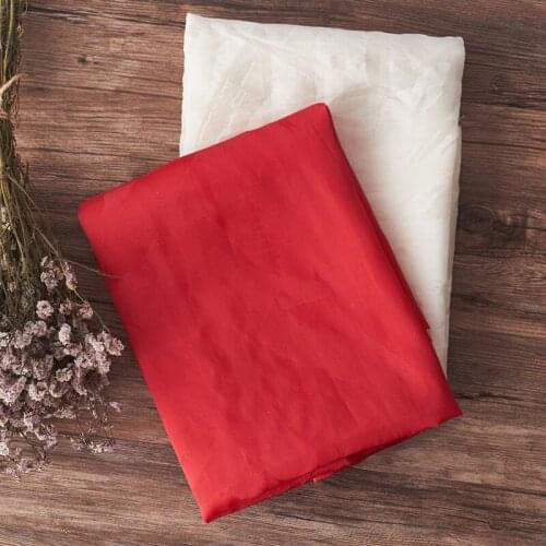 High-quality mulberry silk fabric Jacquard of stiff Eugene yarn tissu High-end wedding dress customized clothing fabrics 163