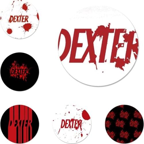 Dexter Pattern Icons Pins Badge Decoration Brooches Metal Badges For Clothes Backpack Decoration
