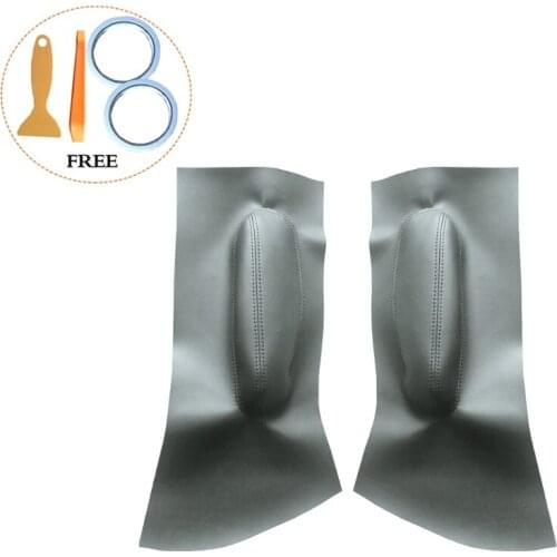 1Pair Insert Door Panel Armrest Cover Microfiber Leather for V-W Beetle 1998-2010 T3EF