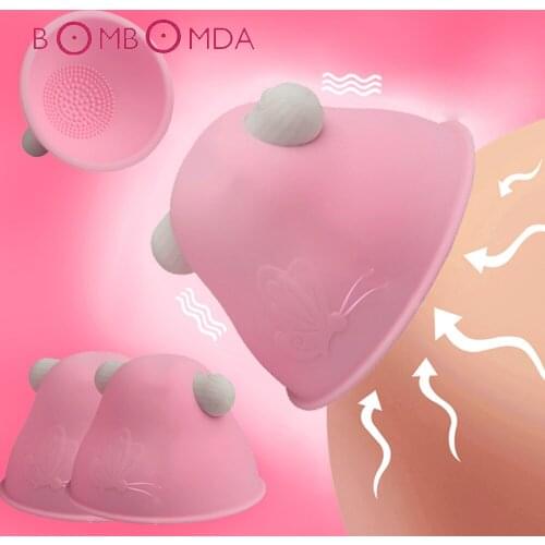 1 Pair Nipple Stimulation Vibrator for Women Breast Enlarger Lactation Massager Bullet Vibrator Sex Toys For Women Sex Products
