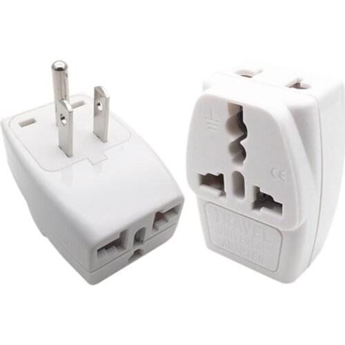 10pcs/Lot 1to3 US Thailand Brazil Canada Japan Travel JP Power Adapter Electrical Plug Converter Sockets AC Charger