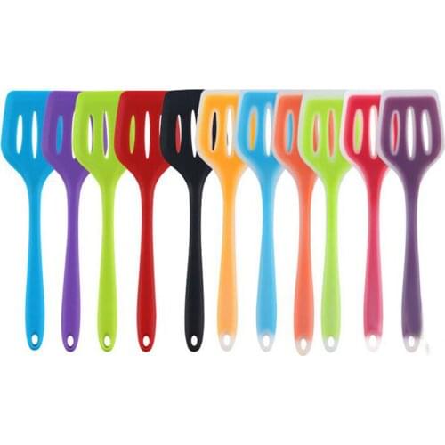 2021 Korean Version Non Stick Silicone Pot Shovel Cooking Spatula Fried Shovel Flexible Silicone frying Pan Turner Spatula Schop