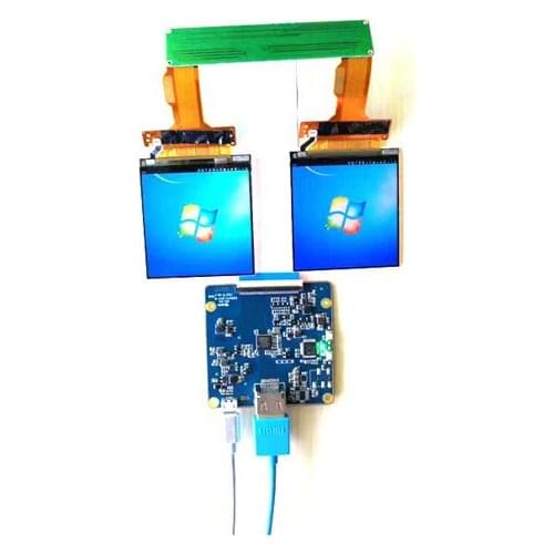 40pins MIPI Connector 2.9 inch IPS 2k LCD with HDMI controller board 1440*1440 resolution for AR VR LS029B3SX02