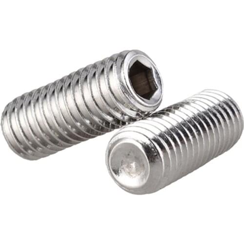 5/10/30PCS Socket Cup Point Grub Screws - Allen M3M4M5M6M8M10 Stainless steel 316 Marine