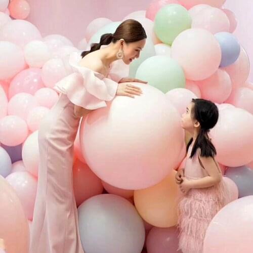 5pcs/lot 18 inch Big Balloons Macaron Helium Balloon Baby Shower Birthday Party Pink Latex Balloons Wedding Arch Decoration