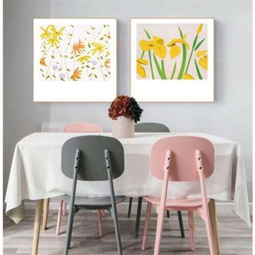 Flower Leaves Abstract Paintings Wall Art Canvas Paintings Nordic Posters And Prints Plants Wall Pictures For Living Room Decor
