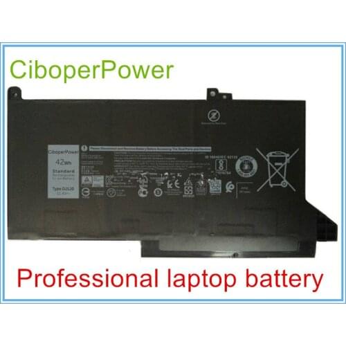 11.4V 42wh DJ1J0 Laptop Battery For 12 7000 7280 7480 Tablet