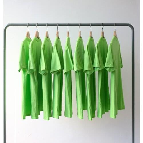 100% Cotton Basic T Shirts O-Neck Women Mens Short Sleeve Plus Size T Shirt Harajuku Tops For Couples Summer Tees 190G