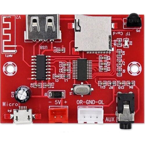 Bluetooth 5.0 MP3 Decoder Board Audio Module USB AUX TF Input+Remote Control XH-A253