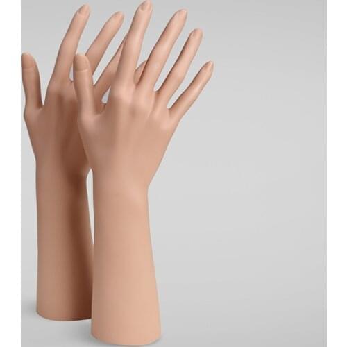 One Piece Right Female Plastic Hand Mannequin For Jewelry And Glove Display