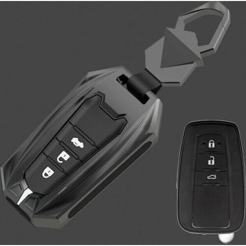 Zinc Alloy Car Key Case Cover Fob Bag Holder For Toyota CHR C-HR 2016-2018 Prius