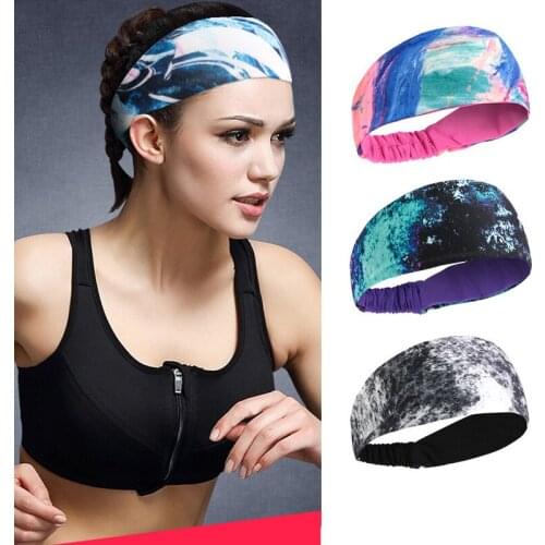 Breathable Running Sweat Headband Elastic Sweatband Basketball Gym Bodybuidling Yoga Hair Bands For Women Men