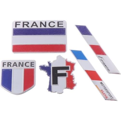 Car Styling emblem alloy France Flag Emblem Badge Car Sticker Decals Car-Styling