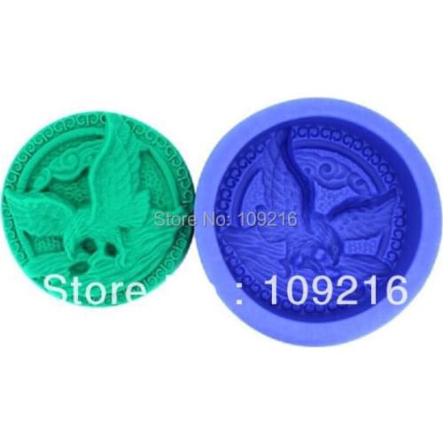 Wholesale!!!New Chinese Style Flying Large Eagles (R1141) Silicone Handmade Soap Mold DIY Mold