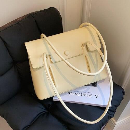 Shoulder Bag Female Underarm Tote Bag Designer Handbag Women Bag All-match Fashion 2021 New PU Leather High Capacity Solid Color