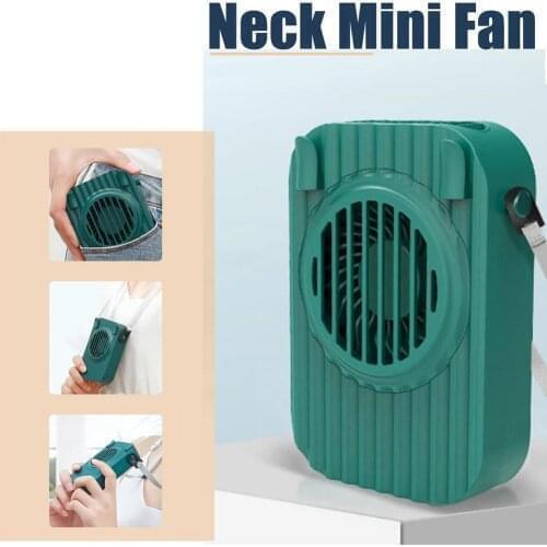 Hanging Neck Fan Portable Mini Handheld Cooling With Strap Handheld Stand Hanging Strap Portable Outdoor Cool For Lazyer Fan
