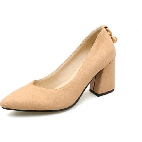 Big Size Pointed metal decorative platform shoes ladies high heels women shoes woman pumps