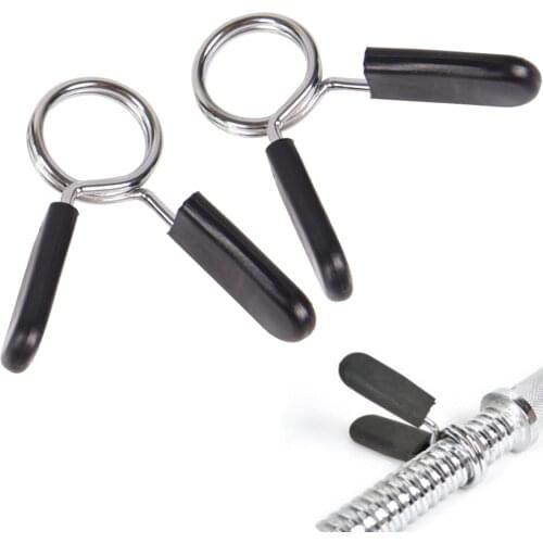 2pcs Weight Bars Spring Collar Clip Dumbbell Barbell Clamp Bar Weight Plate Lock