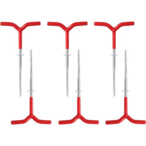 6 Packs Outdoors Tent Stakes Pegs,Ultralight Hook Tent Pegs Canopy Stakes Tent Pegs Beach Tent Stakes