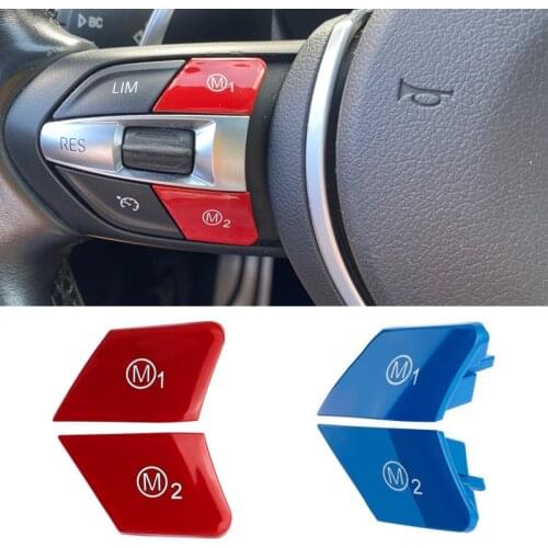 Car Steering Wheel M1 M2 Switch Button Cover Fit For BMW M3 M4 M5 M6 X5M X6M F80 F82 F83 F10 F15 F16 F21 F30 F32 F33 F36 F06 F12