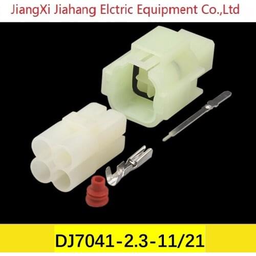 Free shipping 200sets DJ7041-2.3-11/21 4Pin 6.3mm AMP Car Electrical Wire Connectors for VW,BMW,Audi,Toyota,NISSAN