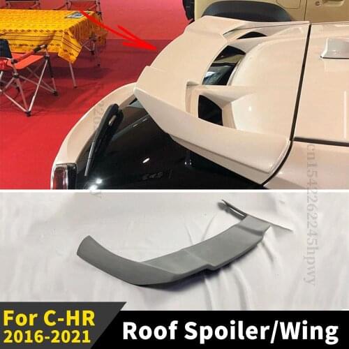 Air Deflector Splitter Diffuser Body Kit Roof Rear Spoiler Wing Racing Boot Lip For Toyota C-HR CHR 2016 2017 2018 2016-2021