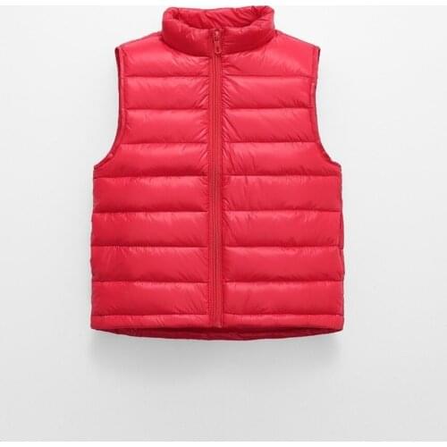 Girls Warm Vest Winter Boys Thicken Waistcoat Kids Outerwear Vest Children The New Fashion Autumn Teens Cotton Jackets Vest 3-8Y