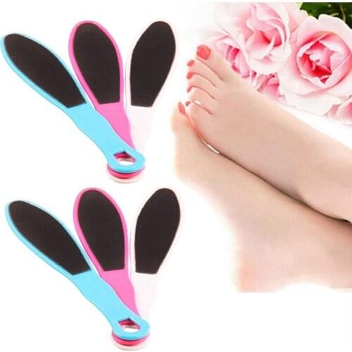 Double-Side Foot Rasp File Callus Pedicure Matte Exfoliating Dead Skin Rubbing Feet Rub Feet Foot Massage Board Color Random