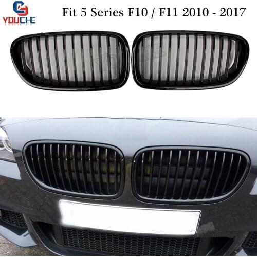 F10 F11 Replacement Kidney Grille Front Bumper Grill Mesh for BMW 5 Series Sedan Hatchback 2010 - 2017 520i 525i 528i 535i M5