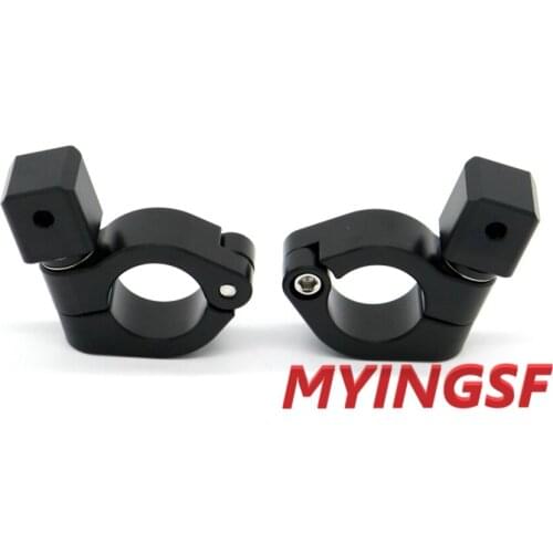 Headlight Aux Lights Bracket Fog Lamp Supporter for 25mm Bar Universal Motorcycle Front Head Light Accessories CNC Aluminum