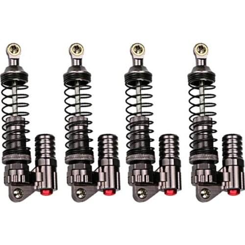 Hot sale 4PCS Full Metal RC Piggyback Shock Absorber Hole to hole 90mm for 1/10 RC Crawler Car Trx-4 TRX4 Axial SCX10 90046 D90