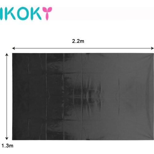 IKOKY 2.2*1.3m SM Black Bedding Sheet Sex Products Waterproof for Make Love Flirting Adult Game Sex Toys for Couple Men Women