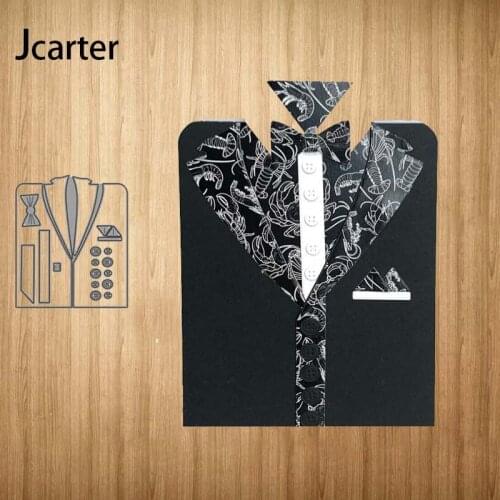 New Design Metal Cutting Dies Suit Tie Bow for Scrapbooking Shape Stencil Craft Paper Knife Mould Blade Punch Card Make Decor