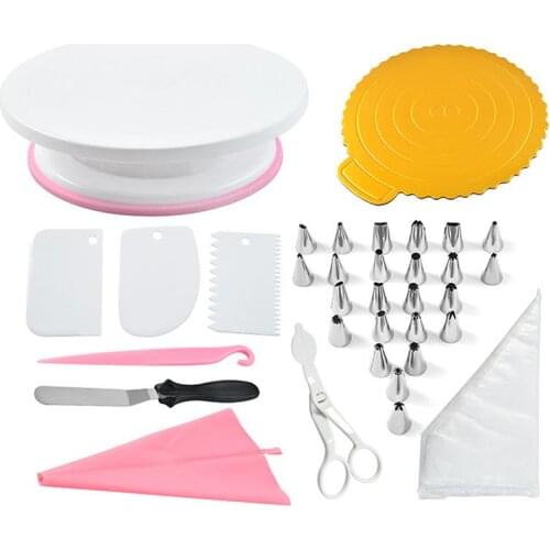 134Pcs/Set Multifunction Baking Tools Reusable Non-Stick Cake Decorating Kit Baking Accessories Cake Tools Kitchen Supplies