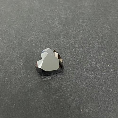 Moisangna Heart Shape 10x10mm Black Color GRA Synthetic Moissanite Jewelry Pendant Diamond