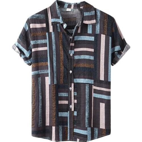 Men 2 Outfit Casual Hawaiian Shirts Tees Tank Tops Shorts Set Strand