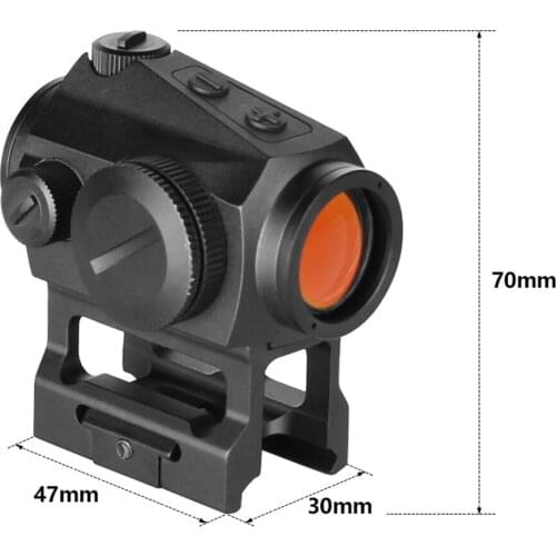 Hunting 1x20 Red Dot Scope Optics Sight 2MOA Tactical Scopes With Motion function Rubber Cover For Armed .223 5.56 .308