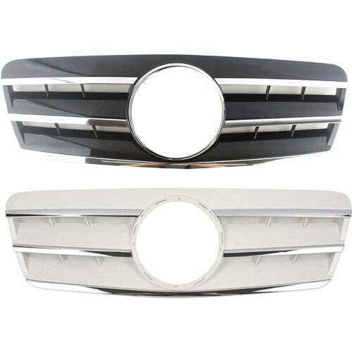 Front Grill Center Hood Grille Bumper For Mercedes-Benz CLK -Class W208 1997 1998 1999 2000 2001 2002 Black Silver
