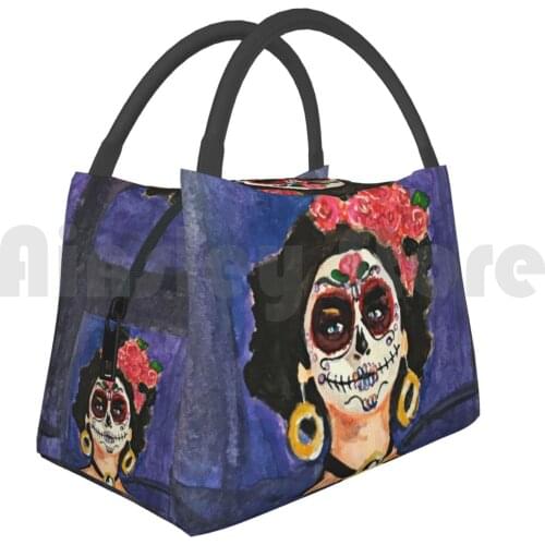 Portable Insulation Bag Day Of The Dead 110 Dia De Los Muertos Day Of The Dead Sugar Skull Mexico Holiday