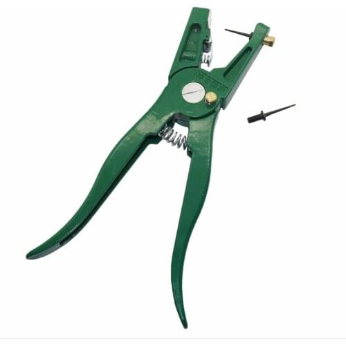 Ear Tag Pliers Animal Control Device Green Metal Ear Thorn Tongs Swine Cow Sheep Rabbit Identification Tool