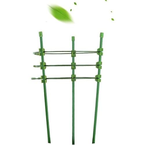 Climbing plant support Plastic Coated Steel Vine Rack Plant Potted Support FrameFlower Vegetables Decorative Trellis Bracket